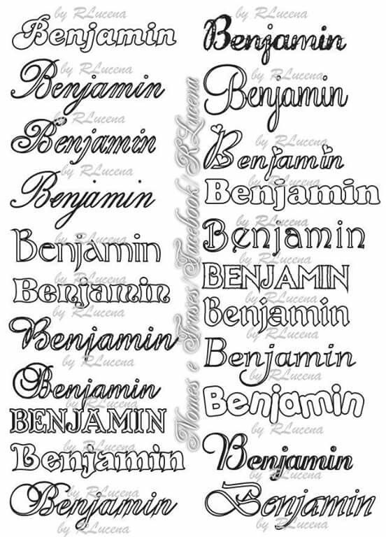 Tatuajes de nombres benjamin 29